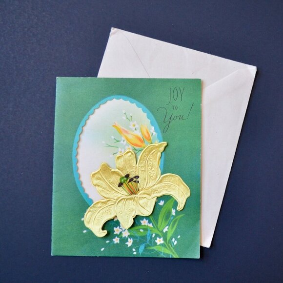 Doehla Fine Arts Card Made in USA Unused Joy to You w/ Envelope - Picture 1 of 6